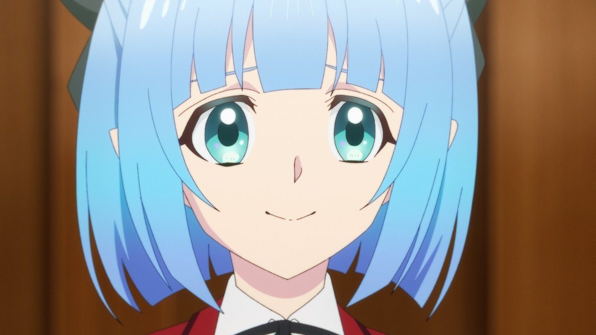 冰剣の魔術師が世界を統べるⅡ アニメ第2期のキャラクター場面カット（青髪の少女）