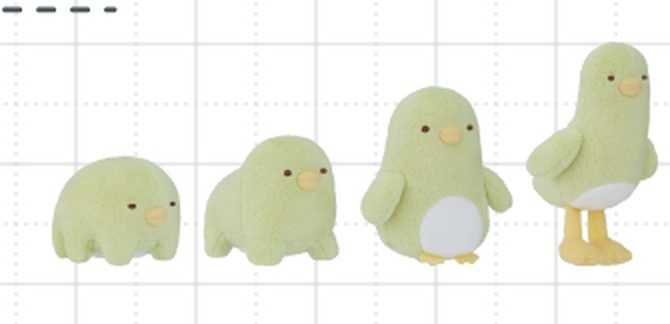 一番くじ すみっコぐらし 進化 ぺんぎん?の4段階の姿