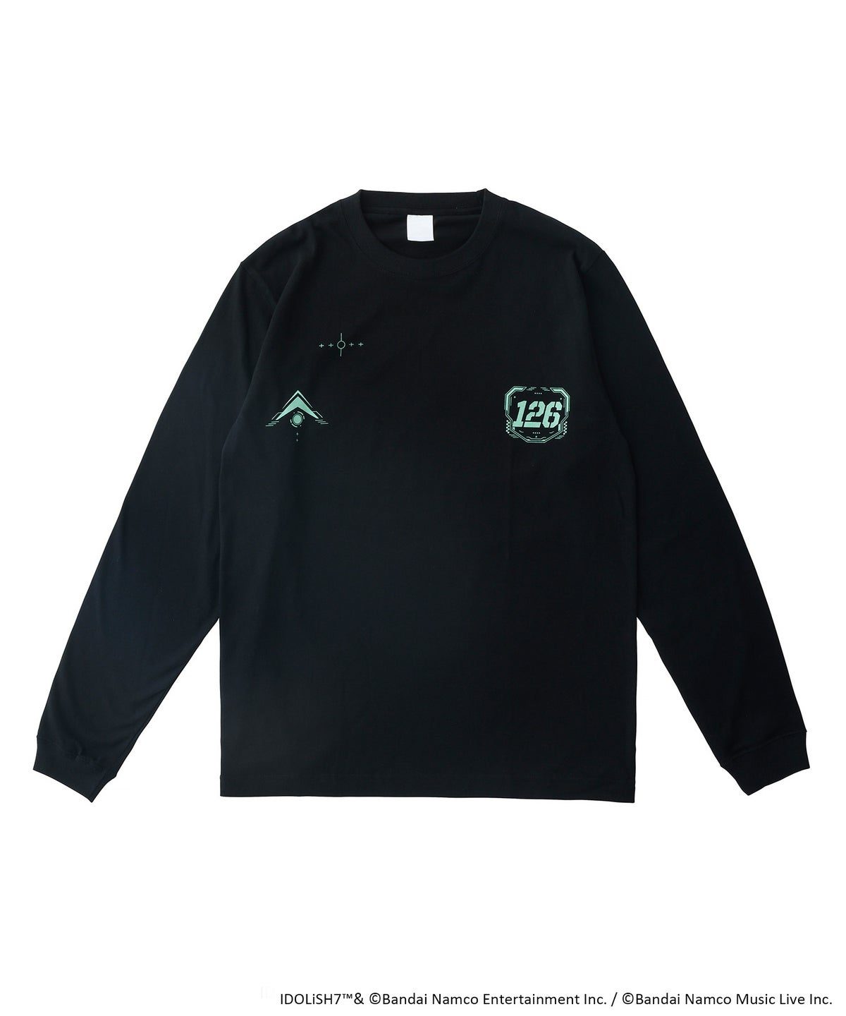 亥清悠着用のロングスリーブTシャツ。胸に126のロゴ入り