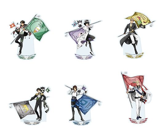 進撃の巨人×サンリオ アクリルスタンド 旗を持つ6キャラクター