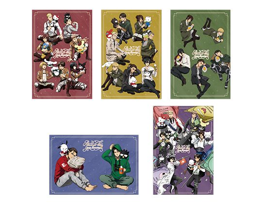 進撃の巨人×サンリオ 5th アニバーサリー ポストカードセット
