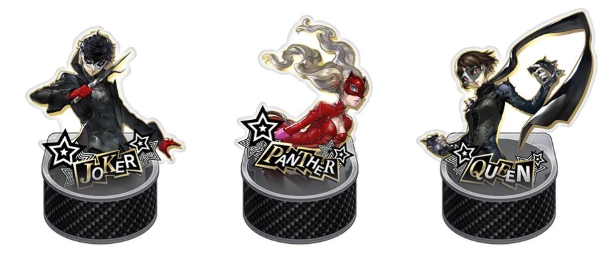 頭文字DACコラボのジョーカー・パンサー・クイーンのアクリルスタンド