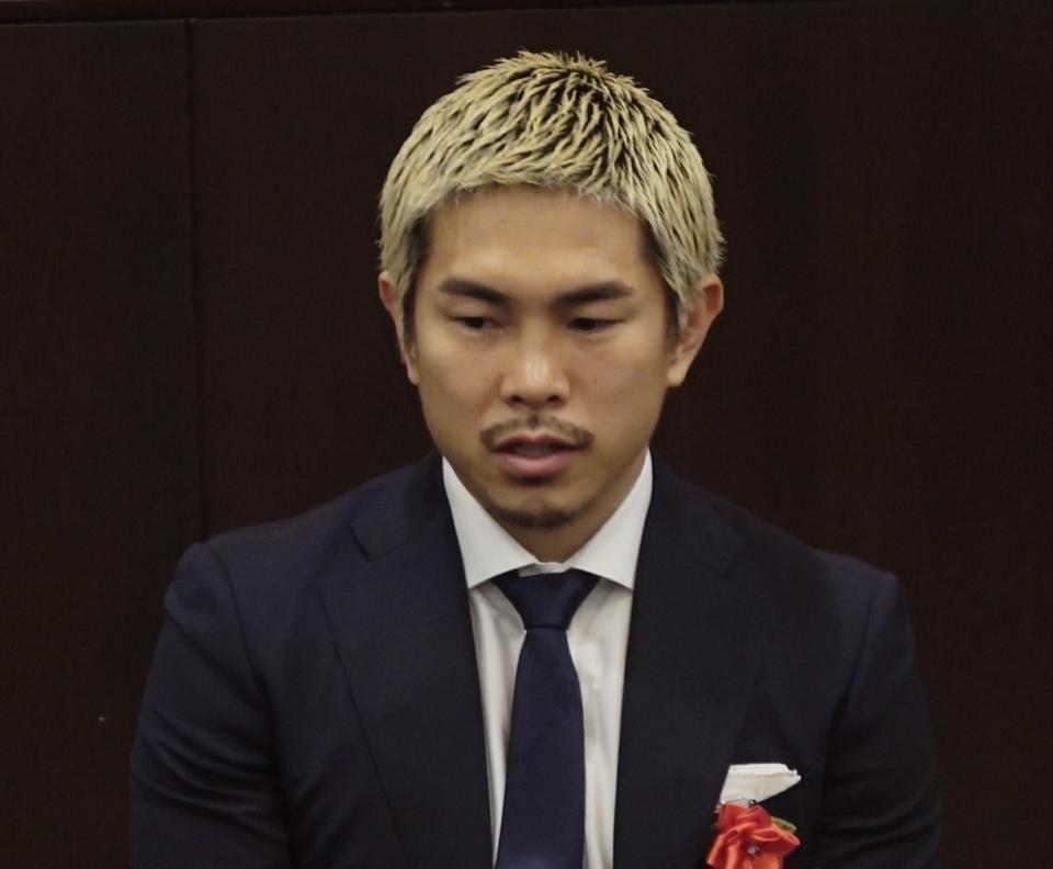 現役続行について語る井岡一翔(2026年10月22日の取材)