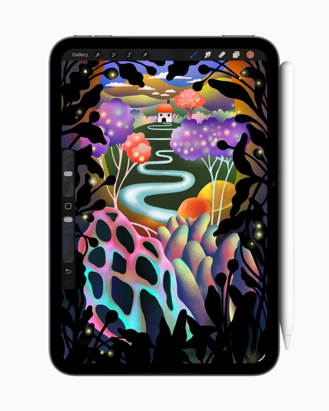Apple Pencilでイラストを描くiPad mini(第8世代)