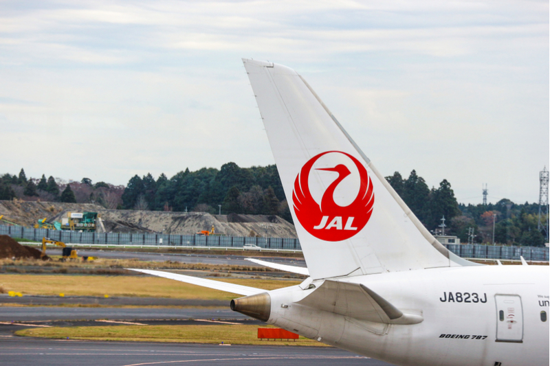 JALの航空機の尾翼 予約システムの委託先で発生した不正アクセスを報じる記事の写真