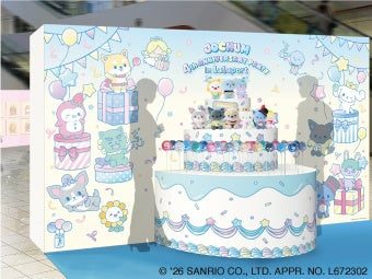 JOCHUM 4周年の巨大バースデーケーキ型フォトスポットのイメージ