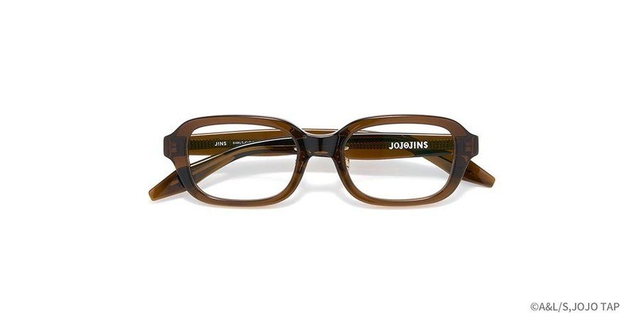 JINS×ジョジョ ジャイロ・ツェペリモデルのメガネ正面