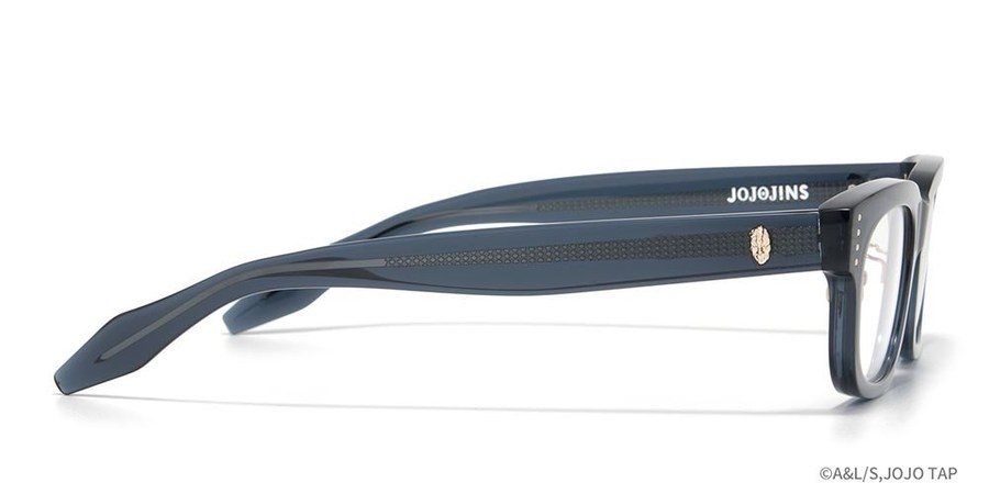 JINS×ジョジョ ジョナサン・ジョースターモデルのメガネを横から見たところ