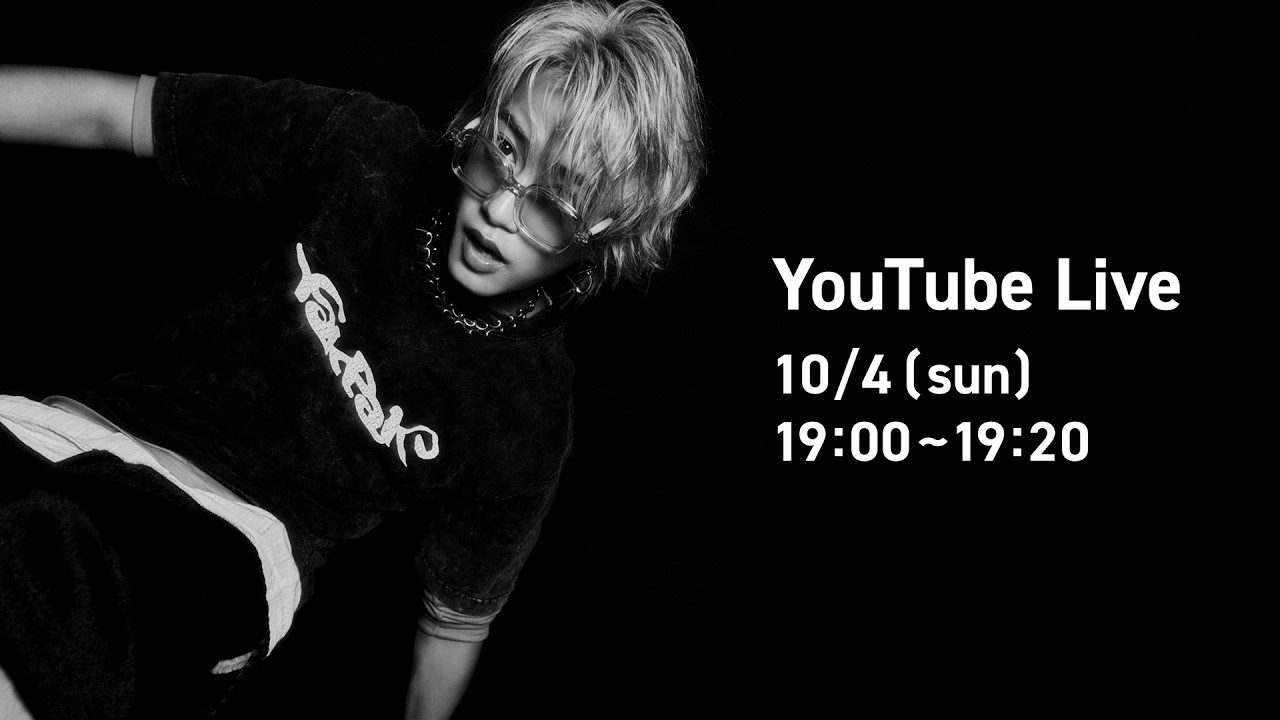 KAITO YouTube LIVEの告知画像 10月4日19時から