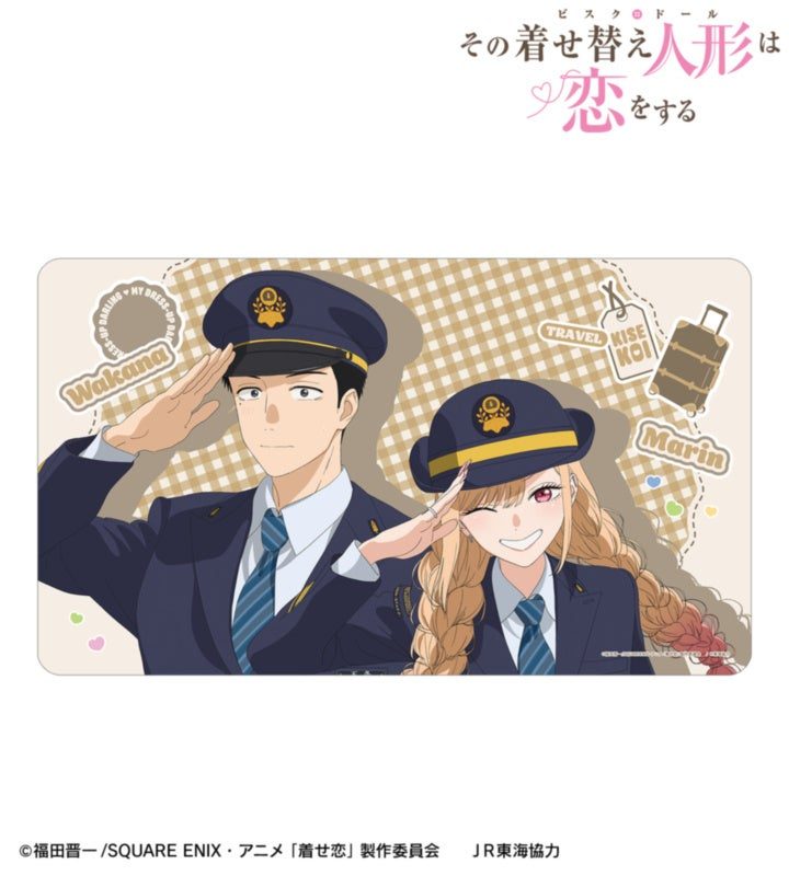 着せ恋 推し旅 描き下ろしマルチデスクマット 駅員ver.
