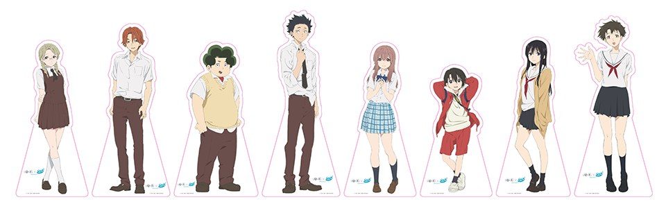 大垣のキャラクター等身大パネルの一覧。石田将也や西宮硝子ら8人