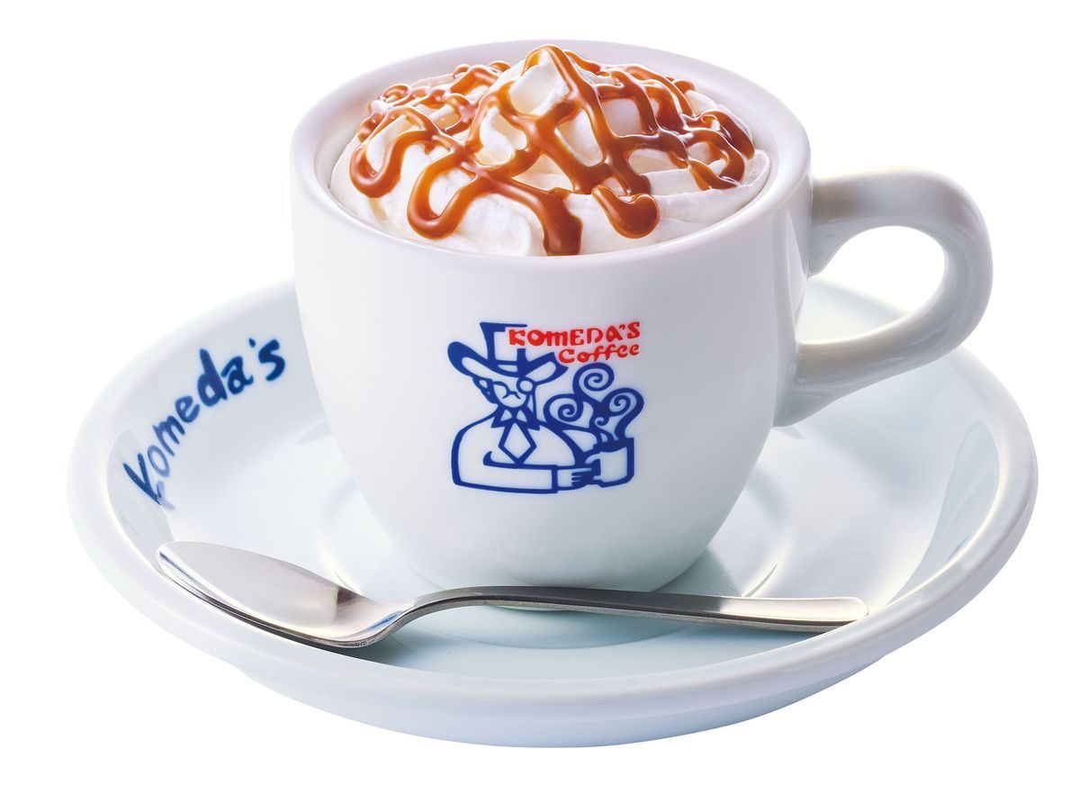 コメダ珈琲店 キャラメルスイート オーレ キャラメルドリンクとコーヒーのホットドリンク