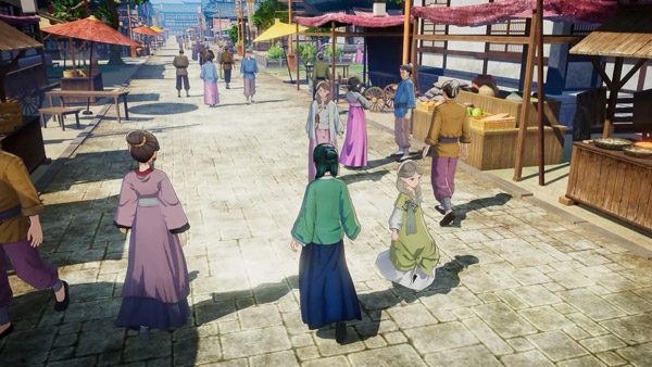 『薬屋のひとりごと ～偽りの皇弟～』街を歩く猫猫たちのゲーム画面
