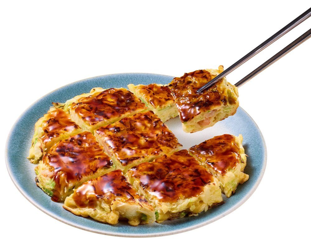 ローソン きまぐれクック監修 お好み焼 カンジャンケジャン風ソース 冷凍食品