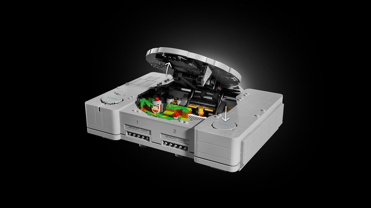 レゴ PlayStation 本体を開いて現れるジオラマ