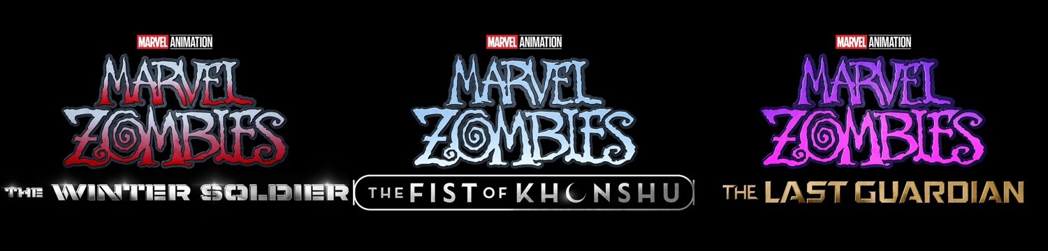 マーベル・ゾンビーズ新作3本のロゴを並べた画像