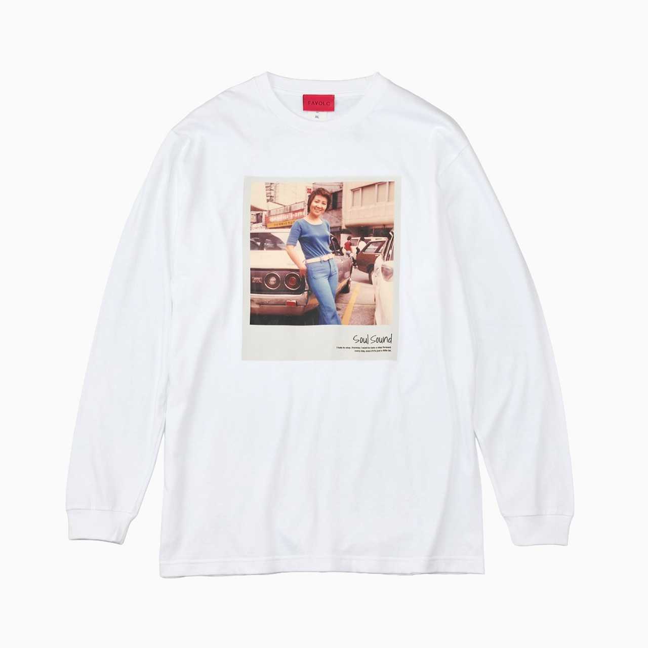 野沢雅子 YOUNG MASAKO ポラロイド L/S 白ロングTシャツ
