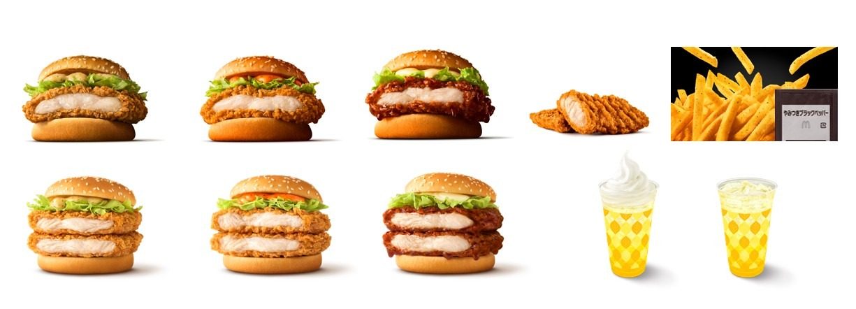 新レギュラーチキン3バーガーとももチキン、期間限定ポテト・ドリンクの全ラインナップ