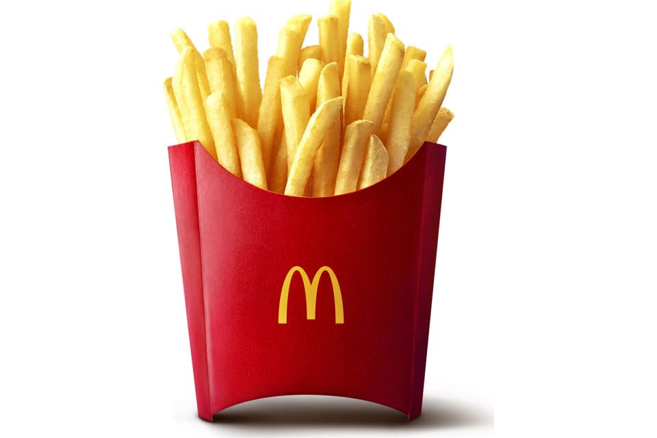 マックフライポテト Mサイズ 通常350円から250円