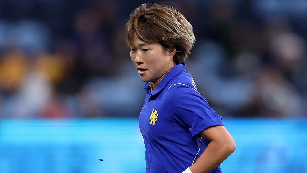 チェルシーのユニフォーム姿のなでしこジャパンMF浜野まいか