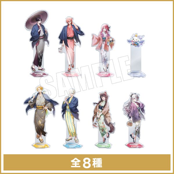 等身アクリルスタンド全8種 ととのうにじさんじ にじさんじ×極楽湯コラボグッズ