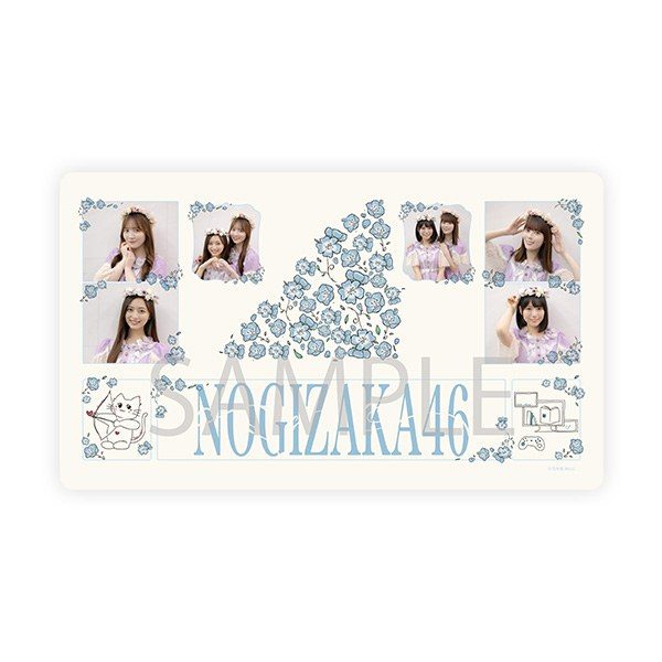 乃木坂46×ビルディバイド -ブライト- プレイマットVol.2 のサンプル画像(クリーム系デザイン)