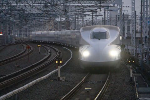 東海道・山陽新幹線N700Sのぞみの走行写真 指定席特急料金値上げ