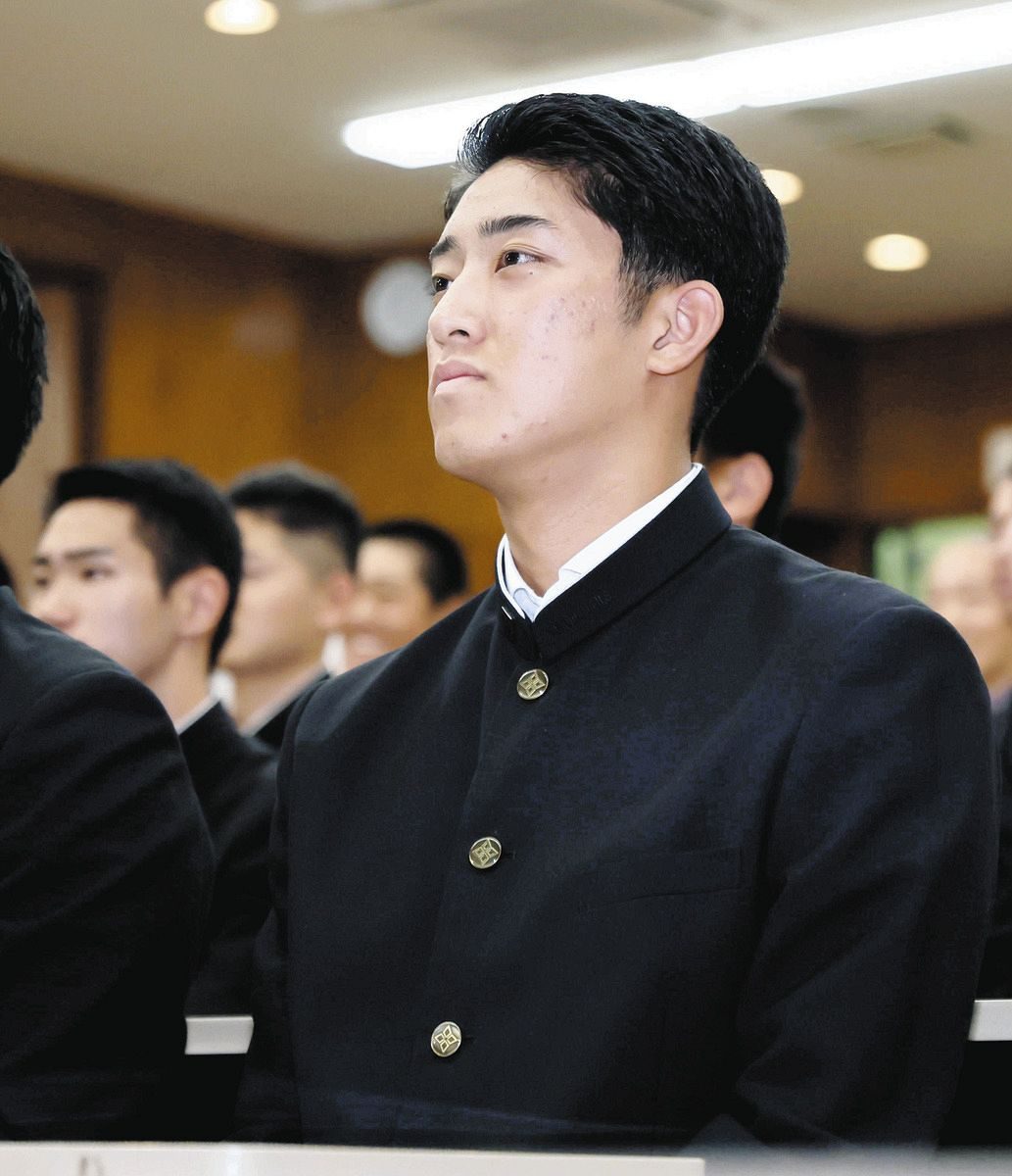 横浜高の織田翔希投手 ドラフト会議当日