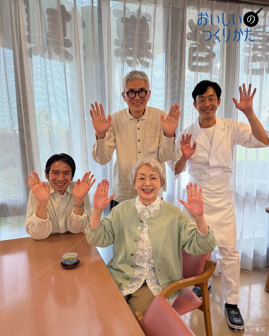 おいしいのつくりかた公式Xが公開した撮影現場の写真