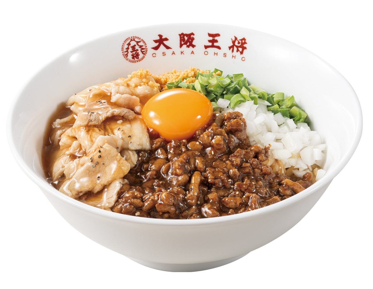 悪魔の肉雪崩！禁断のWポークまぜそば 単品の丼