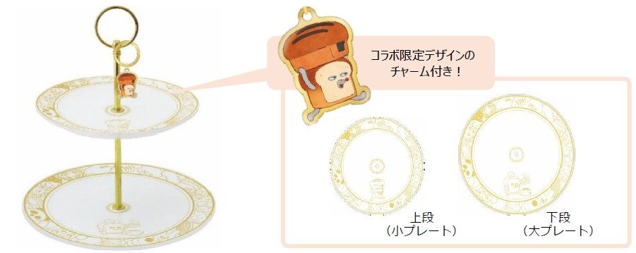 パンどろぼう×ヤマダデンキ 限定グッズ アフタヌーンティープレートのイメージ