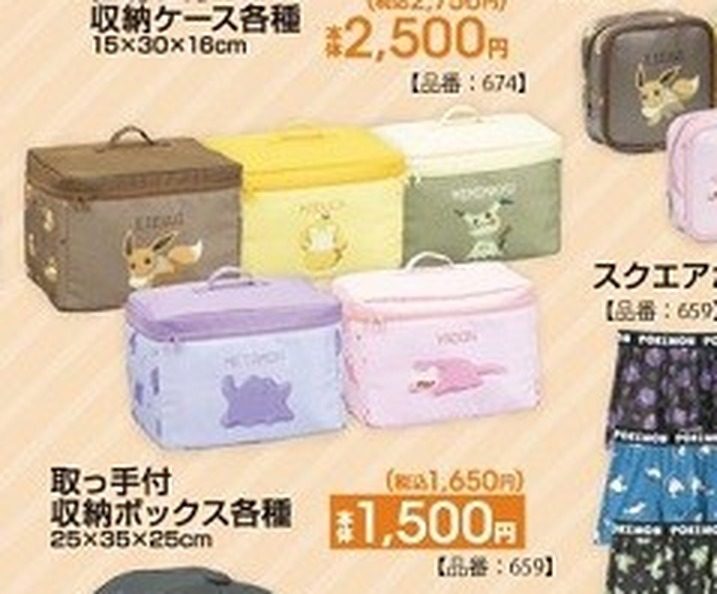 取っ手付収納ボックス 各種 ポケットモンスター