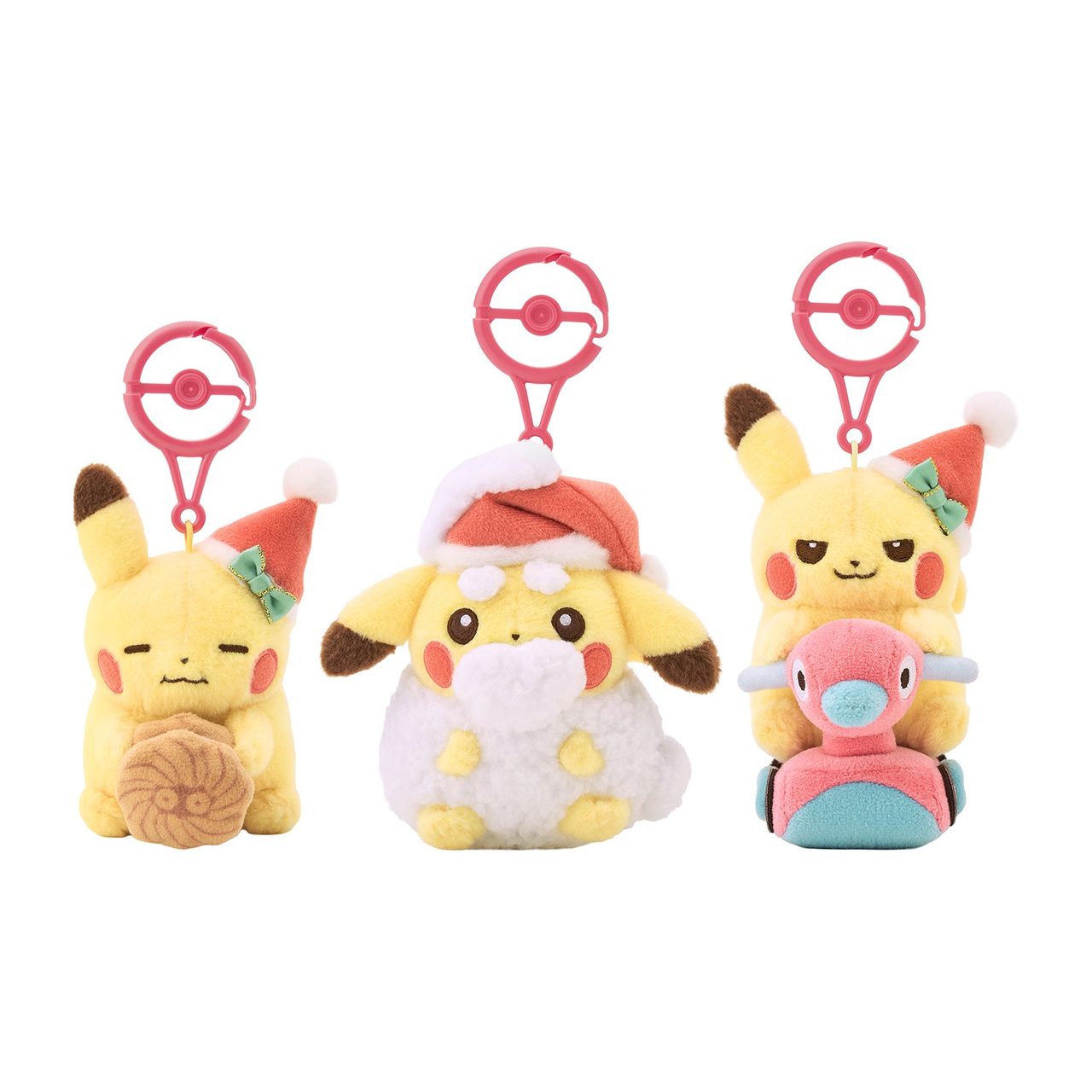 クリスマスじゅんびチュウ マスコット ピカチュウ3種