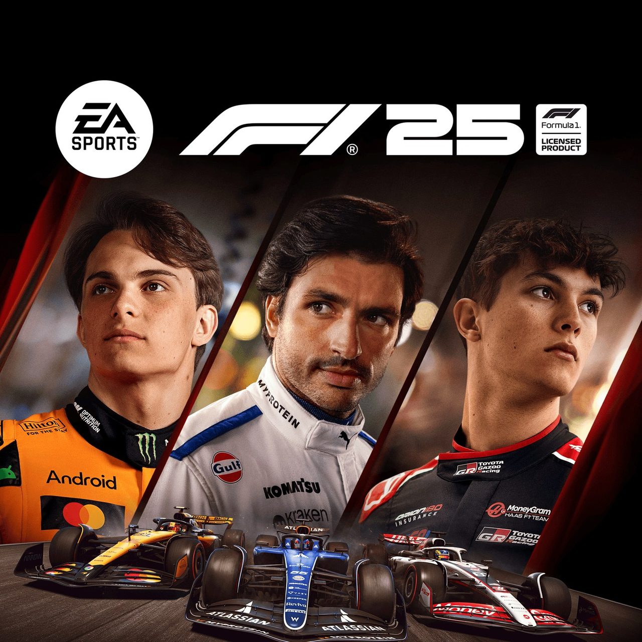 F1 25 PS5版のキービジュアル