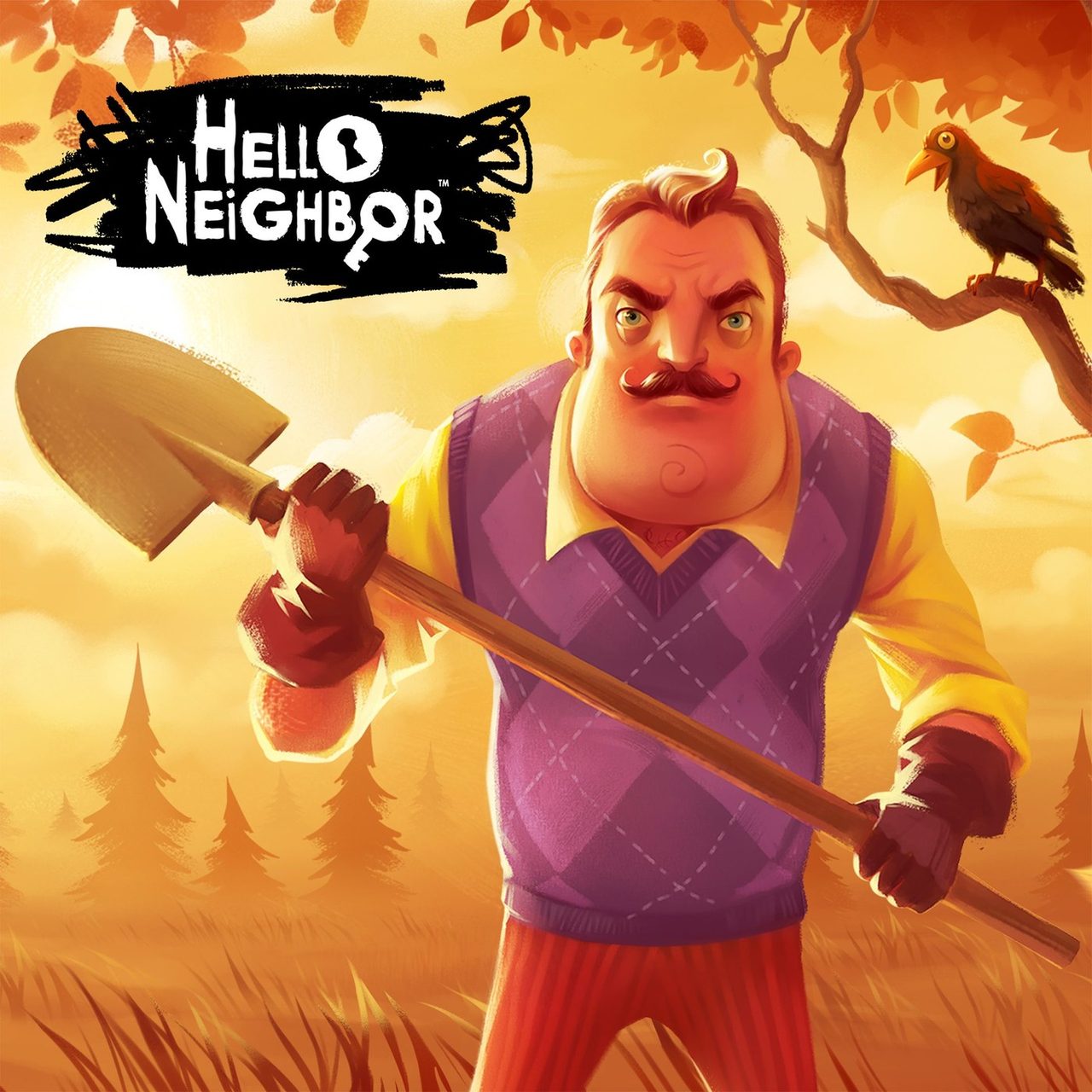 Hello Neighbor のキービジュアル シャベルを持つ隣人