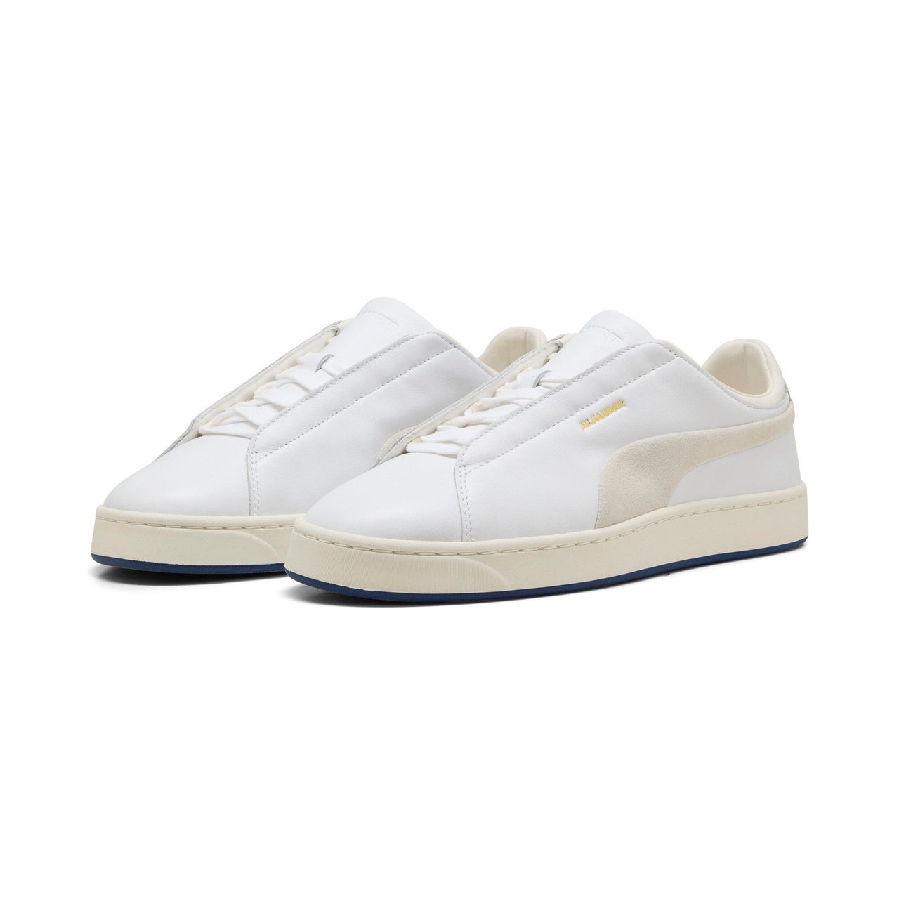 PUMA × JIL SANDER SUEDE Lのホワイト。全面レザーのスニーカー