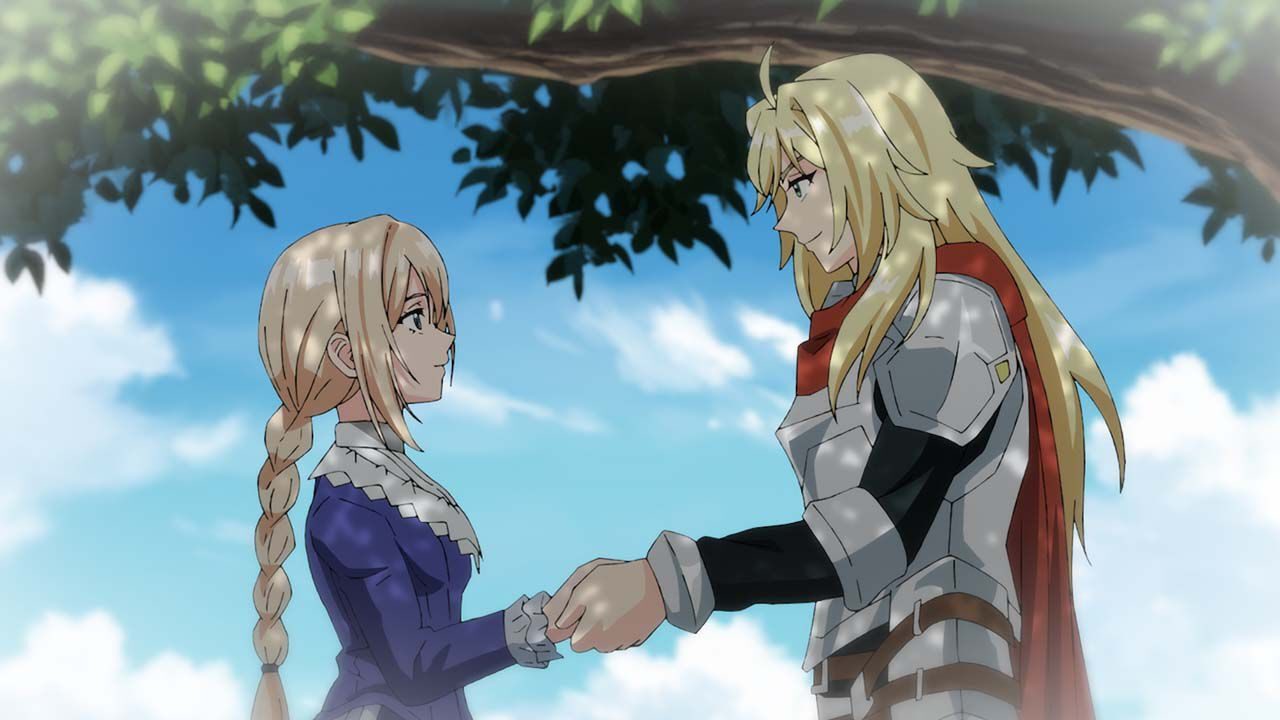 ロメリアとアンリ王子が向き合うシーン