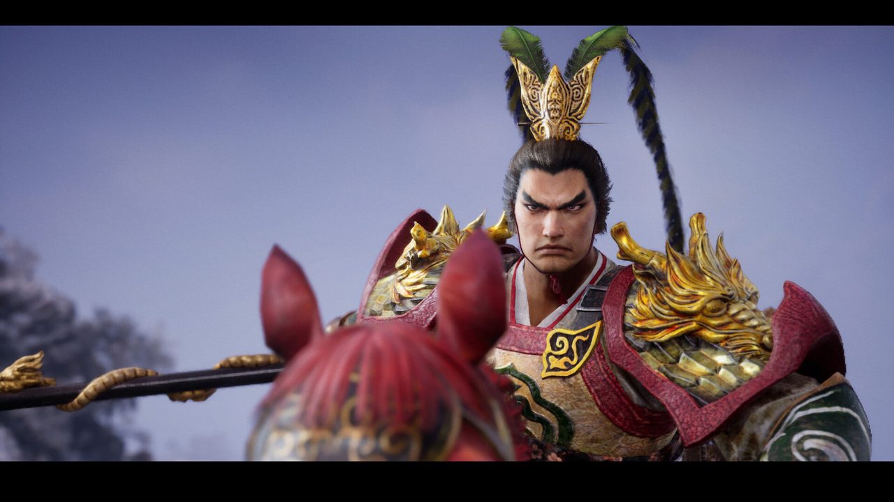 真・三國無双2 Remastered ゲーム内のムービー場面 騎乗した武将のアップ