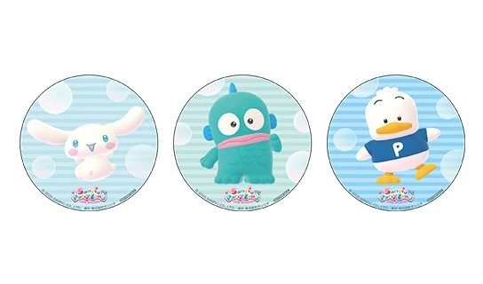 WonderGOOの店舗別特典 サンリオキャラクターの缶バッチ3種セット