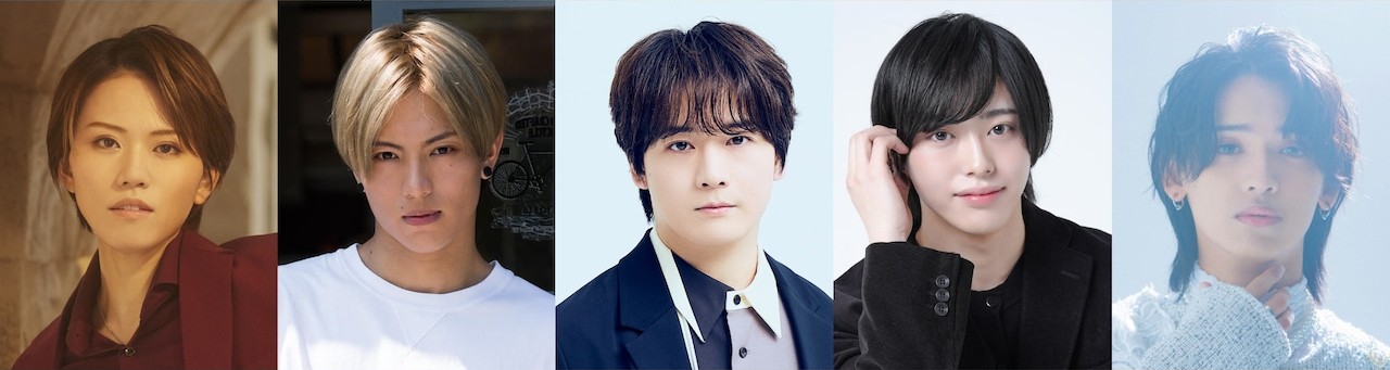 さよならソルシエのキャストビジュアル中段 出演者5名