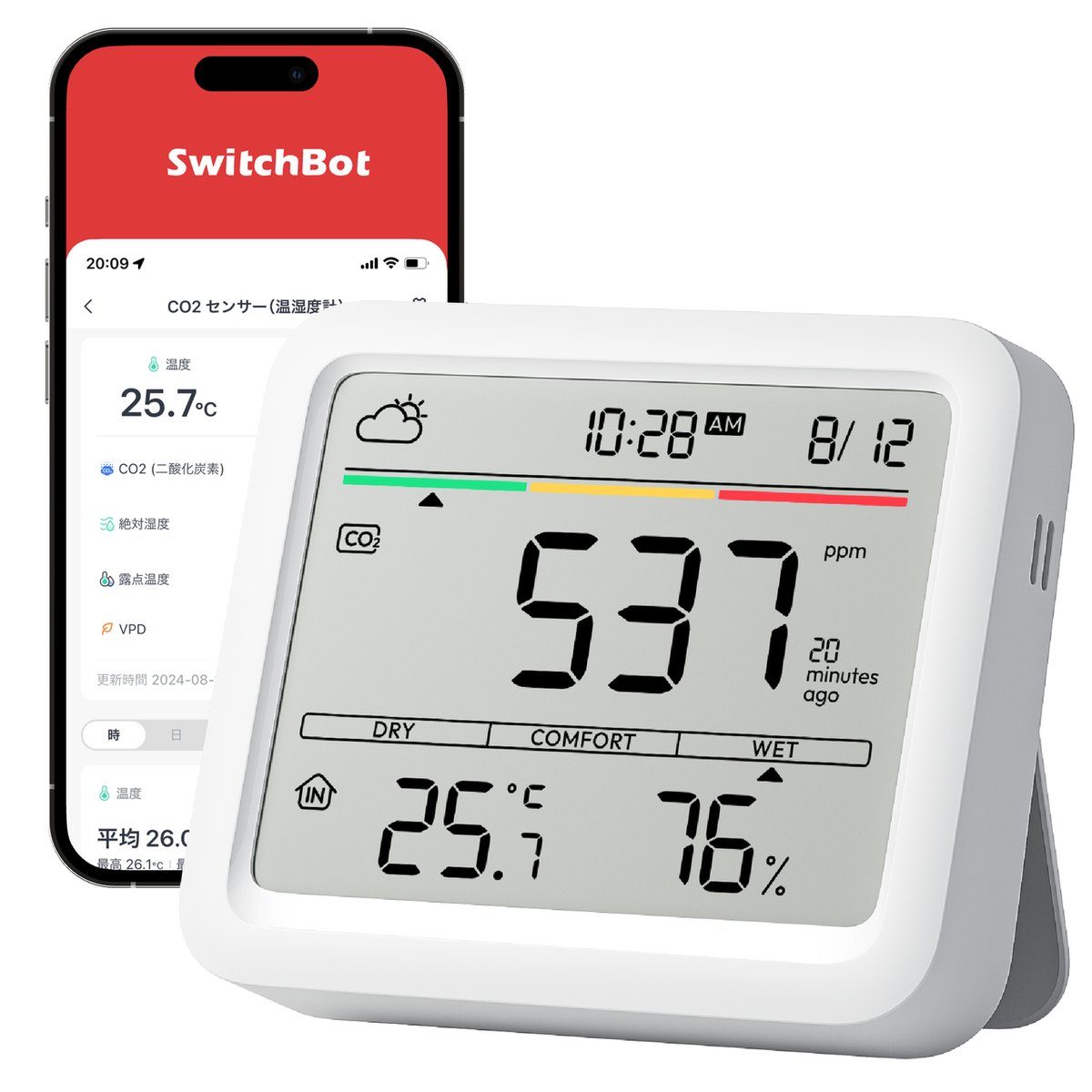 SwitchBot CO2センサー(温湿度計) 秋の大感謝セール対象商品