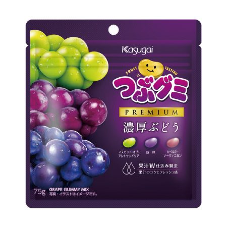 セブンイレブン サンリオ小物ケース対象商品 春日井製菓 つぶグミ プレミアム 濃厚ぶどう