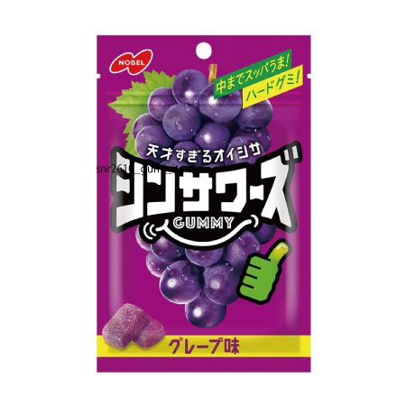 セブンイレブン サンリオ小物ケース対象商品 ノーベル シンサワーズ グレープ味