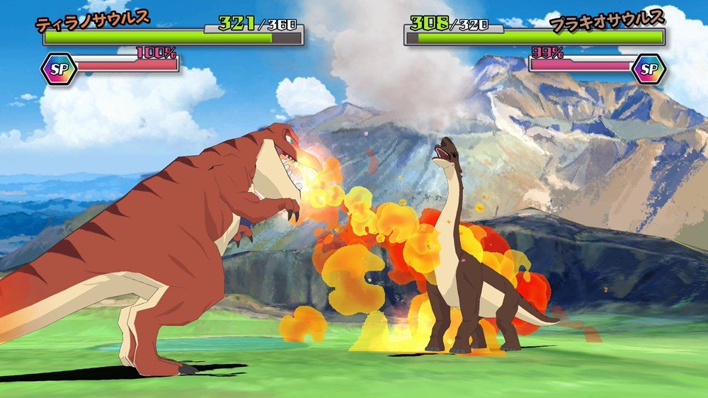 オラと博士の夏休み 恐竜バトルのゲーム画面
