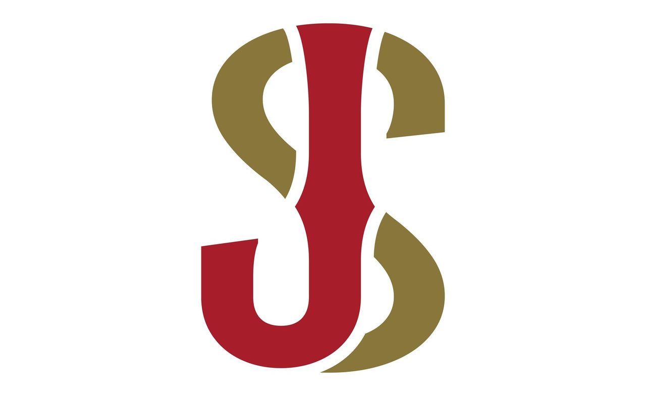 侍ジャパンの新シンボルSJマーク。赤と金のSとJを組み合わせたモノグラム
