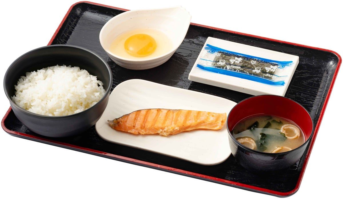 資さんうどん 鮭定食