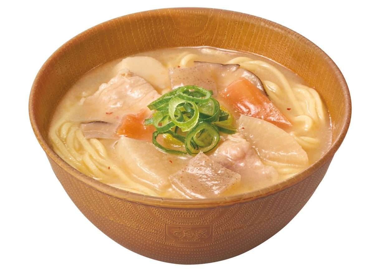 すき家 とん汁みそらーめん 基本の一杯(360円)