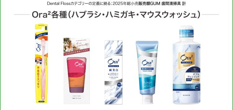 Ora2のハブラシ・ハミガキ・マウスウォッシュの対象商品