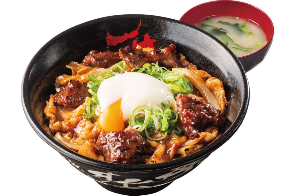 牛ハラミ豚バラすたみな焼肉丼 腹八分目の商品写真