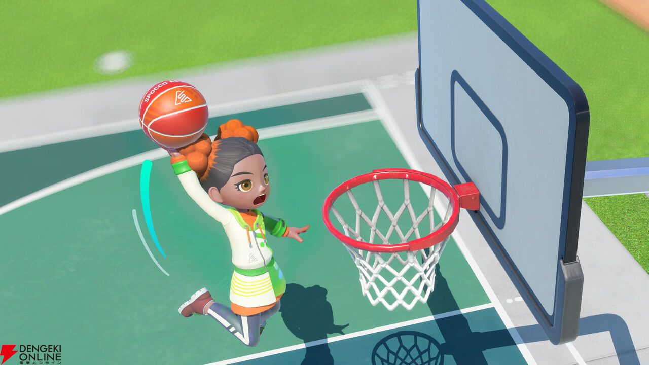 バスケットボールのプレイ画面